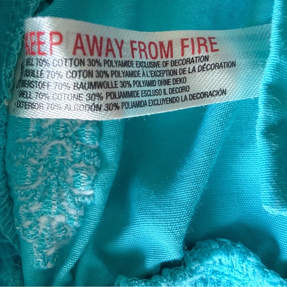 Free People Movement Mesmerize Me Solid Pants Size Medium in Poolside PreLoved - Picture 7 of 8